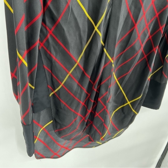 Rag and Bone Silk windowpane Edith Plaid blouse Size medium Tunic - Picture 9 of 16